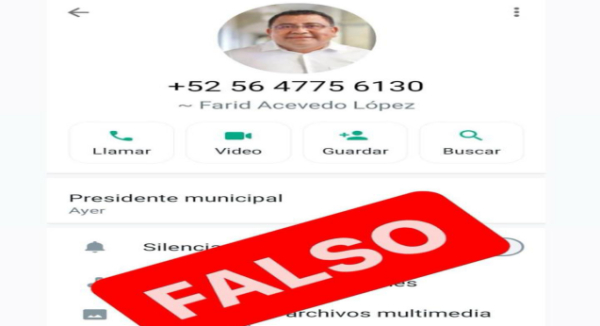 Advierte Sefin no dejarse sorprender por cuentas falsas de titular Farid Acevedo