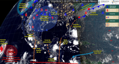 Onda tropical número 19 mantendrá lluvias de intensidad variable en Oaxaca