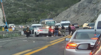 Cierran la circulación en la autopista Oaxaca - Cuacnopalan por accidentede autobús