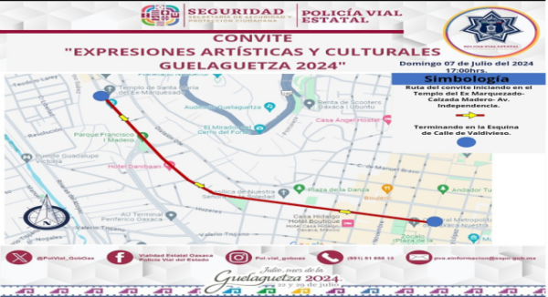 Resguardará Policía Vial Convite de Expresiones Artísticas y Culturales este domingo