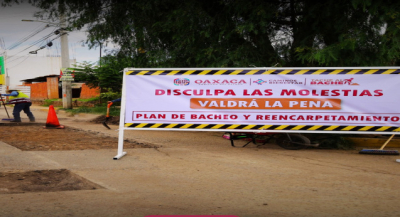Con tache al bache, Gobierno del Estado mejora vialidades en la Zona Metropolitana de Oaxaca