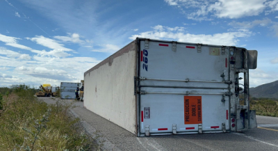 Exhortan a no transitar en tramo carretero La Venta-La Ventosa, en el Istmo por fuertes vientos