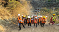 Ray Chagoya supervisa construcción de red de drenaje sanitario en colonia Los Ángeles de Pueblo Nuevo