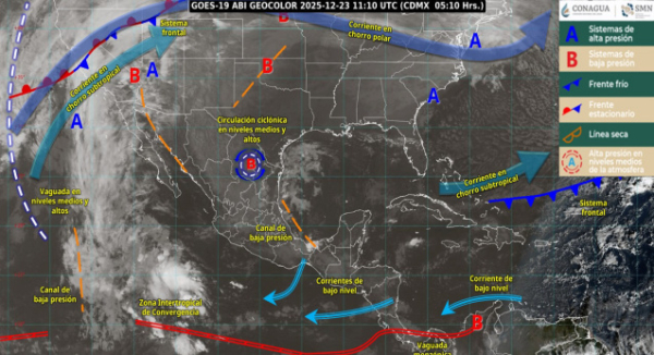 Persistirá ambiente frío y lluvias ligeras en varias regiones de Oaxaca