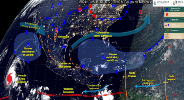 Se mantendrán las lluvias para este fin de semana en territorio oaxaqueño