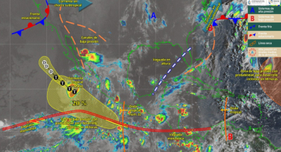 Prevén lluvias y tormentas fuertes en algunas regiones de Oaxaca para este lunes