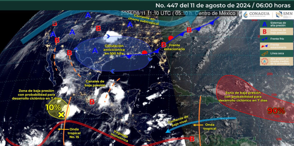 Continuarán las lluvias de intensidad variable en Oaxaca