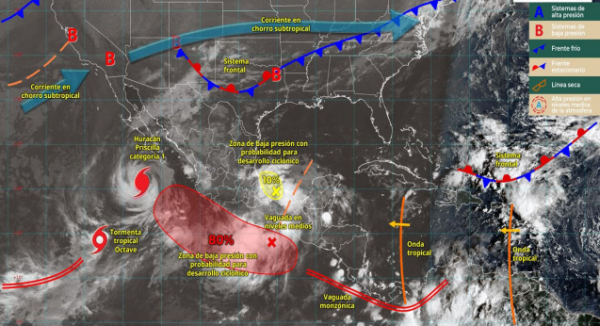 Se prevé temporal muy fuerte de lluvias en Oaxaca