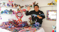 Con 73 stands, inauguran la Expo Venta de Alebrijes Guelaguetza 2025 en San Martín Tilcajete