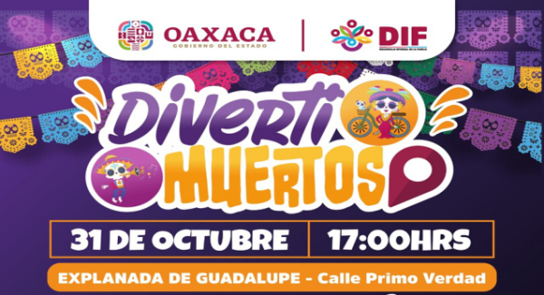 Invita DIF Oaxaca a la Diverti Muertos 2024