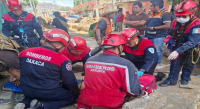 Trabajador resulta lesionado durante obras de drenaje en San Martín Mexicapam