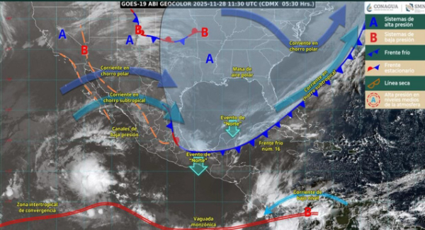Continuarán lluvias, vientos fuertes y riesgo de heladas en regiones serranas de Oaxaca