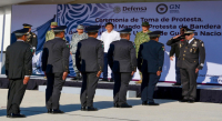 Atestigua Salomón Jara toma de posesión del nuevo comandante de coordinación de la Guardia Nacional en Oaxaca