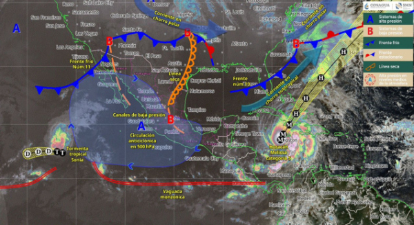 Se prevé aumento de nubosidad y lluvias en cuatro regiones de Oaxaca