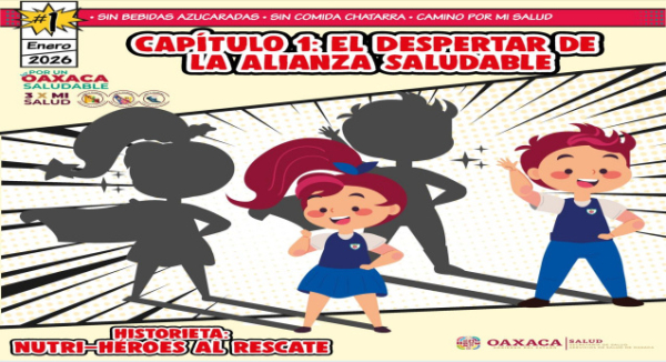 Presenta SSO historieta “Nutri-Héroes al Rescate” para promover hábitos saludables en la niñez