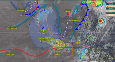 Se prevén lluvias de variable intensidad en la Sierra Sur y Costa de Oaxaca