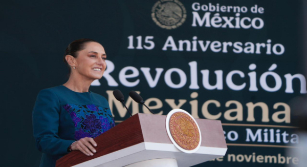 El que convoca a la violencia y a la intervención extranjera se equivoca; México avanza por la senda de la honestidad, la paz, la democracia y la justicia: Presidenta Claudia Sheinbaum en 115 Aniversario de la Revolución Mexicana