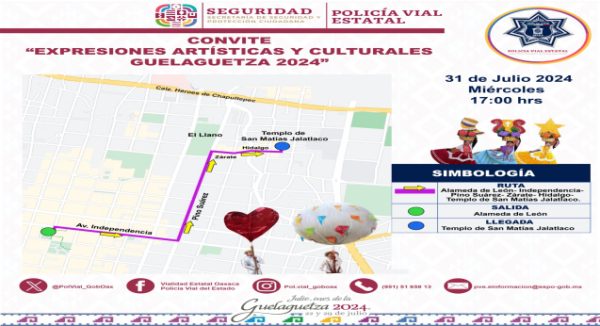 Activarán dispositivo de Seguridad y Protección Vial para último convite de Expresiones Artísticas y Culturales