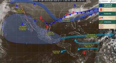 Se pronostican nublados y chubascos aislados en algunas zonas montañosas de la Sierra Sur