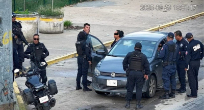 Asegura SSPC vehículo con reporte de robo mediante arco Repuve en Santa Cruz Xoxocotlán