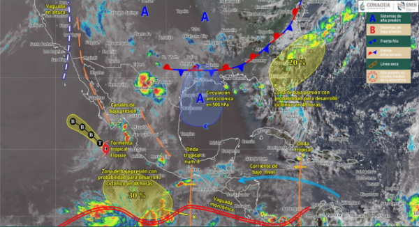 Pronostican lluvias y tormentas vespertinas en Oaxaca para este jueves
