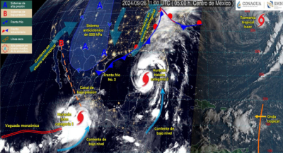 Para este jueves persistirá temporal lluvioso en el estado de Oaxaca