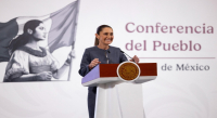 "Hay confianza en México, los mercados tienen buena percepción, las inversiones continúan, y el Banco Mundial reconoce que 11 millones de mexicanos salieron de la pobreza", destaca la presidenta Claudia Sheinbaum.