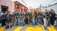 Tequio vecinal fortalece la limpieza y el orden en el Centro Histórico