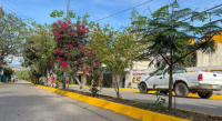 Vecinas y vecinos se suman al tequio en la colonia del Maestro