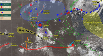 Tormenta tropical “Ivo” se aleja del territorio oaxaqueño: Protección Civil