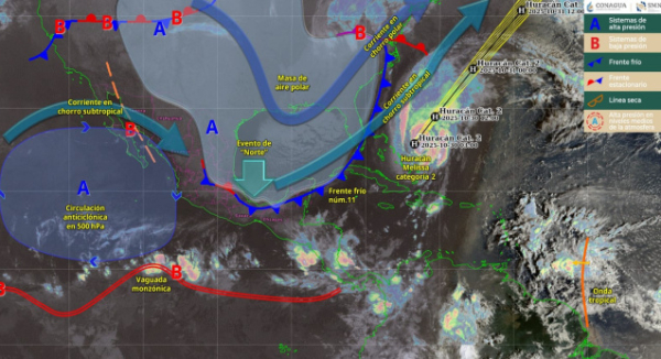 Pronostica Protección Civil nublados con lluvias moderadas en algunas regiones de Oaxaca