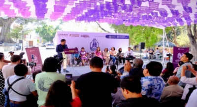 Inauguran Tianguis Violeta en el Paseo Juárez El Llano