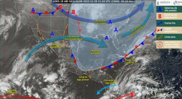 Se mantendrá tiempo inestable en tres regiones de Oaxaca durante este sábado