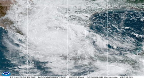 Temporal lluvioso para la Sierra Sur, Cuenca del Papaloapan y Sierra de Juárez de Oaxaca