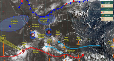 Continuarán las lluvias en gran parte de Oaxaca durante este jueves