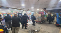 Policía Municipal frustra robo con violencia y auxilia a empleada en la zona de Módulos del Mercado de Abasto