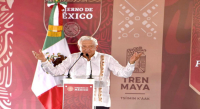 En Bacalar, presidente AMLO concluye gira por el sureste desde zona arqueológica de Ichkabal