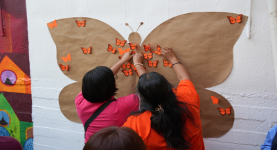 Devela Soapa mural para visibilizar y respetar el trabajo de las mujeres
