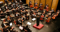 Con cupo total, Orquesta Sinfónica de Oaxaca interpreta piezas de Joseph Haydn y Tchaikovsky en el teatro Alcalá