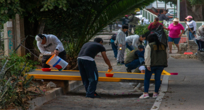 Realizan Tequio Vecinal en la Cuarta Etapa del Infonavit Primero de Mayo