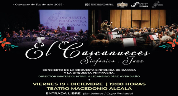 Cultura, música y arte se vivirá este viernes con el Festival Navideño de la Primavera Oaxaqueña