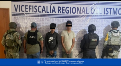 Fiscalía de Oaxaca obtiene vinculación a proceso contra dos hombres por extorsión y cobro de piso a comerciante en Juchitán