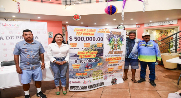 Anuncian Sectur y Club de Pesca Fragatas Torneo Internacional de Pez Dorado en Puerto Escondido