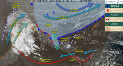 Persistirán lluvias, vientos fuertes y heladas en distintas regiones de Oaxaca hasta inicios de enero