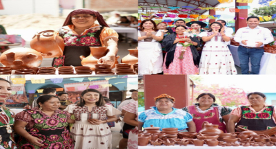 Refrenda Gobierno de Oaxaca compromiso con artesanas de San Marcos Tlapazola