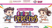 Convocan a la niñez y adolescencia a participar en la Segunda Gran Carrera por los Derechos 2024