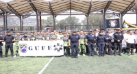 Con cuadrangular de futbol celebran Aniversario del Grupo Urbano de Fuerzas Especiales