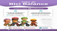 Invita Semovi a la niñez de Asunción Nochixtlán a los talleres de Bici Balance