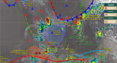Se prevén lluvias aisladas de corta duración y rápido desplazamiento en Oaxaca