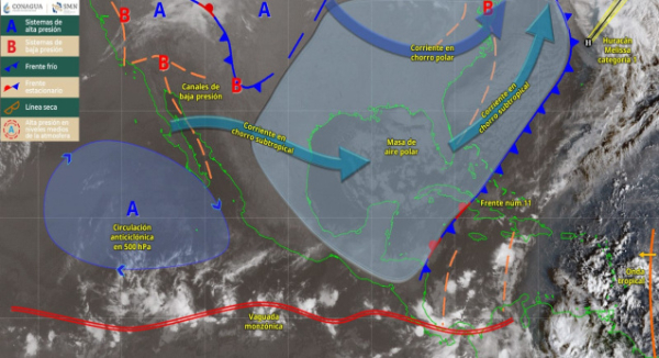 Se prevé ambiente frío en zonas altas de las serranías en Oaxaca para este viernes